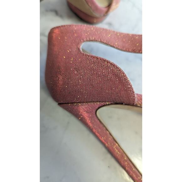 Brian Atwood pink glittering strappy sexy high heels size 6 - Picture 12 of 14